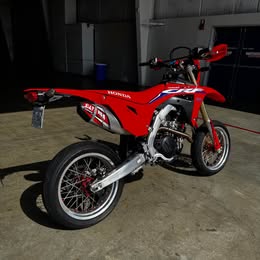 Honda CRF450R Supermoto Motorcycle